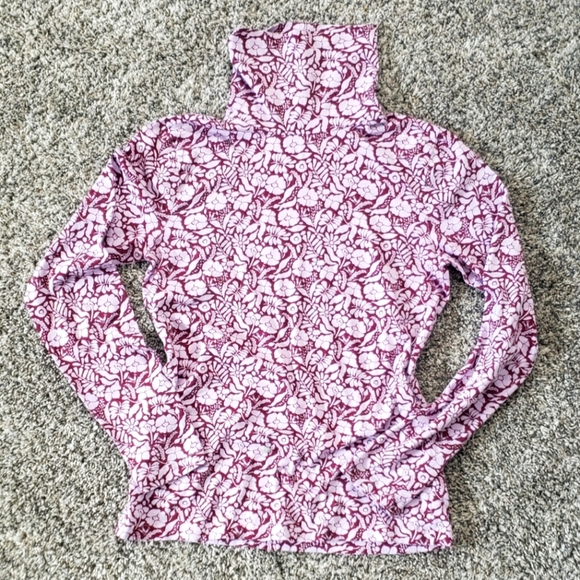 J. Crew | Floral Turtleneck Blouse - Picture 1 of 4